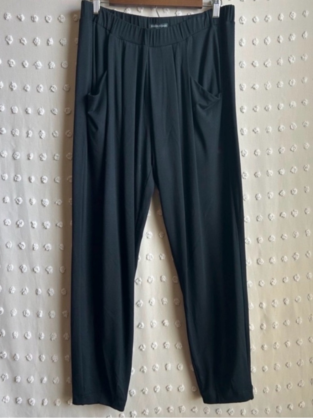 Eileen Fisher Black Pull-On Joggers